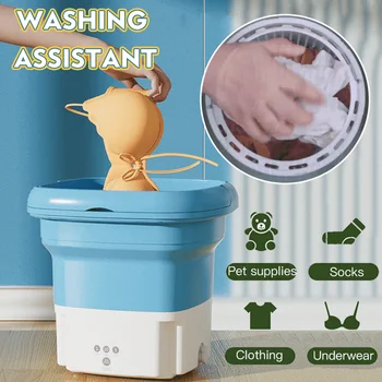 2.8 L Lankstymo skalbimo mašina maža kibirą nešiojamų visiškai pusiau automatinė skalbimo apatiniai, apatiniai, kojinės kūdikių drabužiai dehydrati