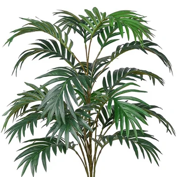 3X Dirbtinių Palmių Augalų Lapų Dirbtinės Netikrą Atogrąžų Didelis Palmių Lapų Dirbtinių Augalų