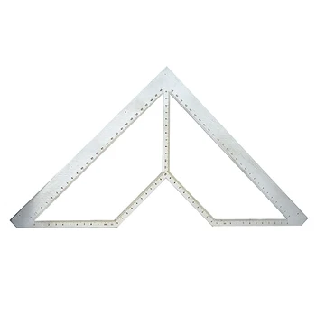 Nerūdijančio Plieno Matavimo Įrankis Plytelių Mūrininkas Daugiafunkcinis Grindų Drenažo Trikampis Valdovas Medienos Apdirbimo Gėlių Modelio Vonios Kambarys